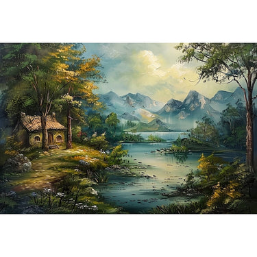 Farmhouse Landscape Canvas